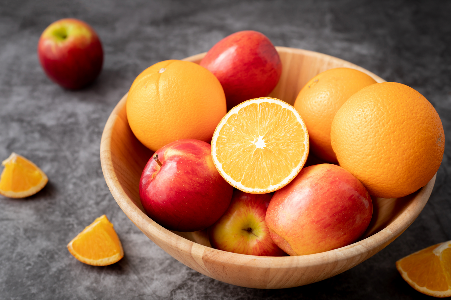 manzanas y naranjas ricas en pectinas