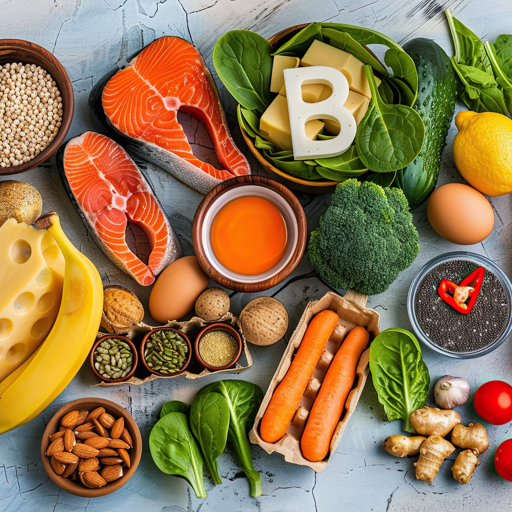 Beneficios de las vitaminas B6 y B12 para tu bienestar mental y físico.
