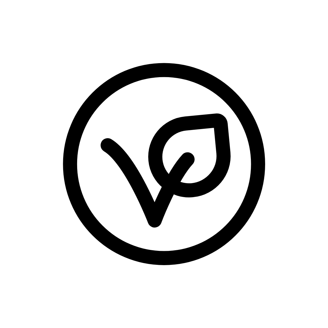 símbolo de vegano