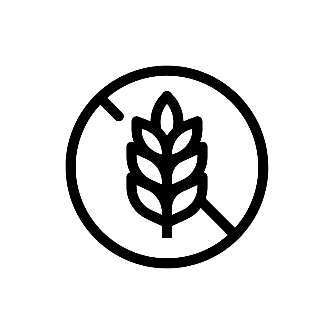 símbolo de sin gluten